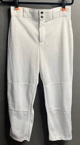 WILSON YOUTH CLASSIC RELAXED FIT WARP KNIT BASEBALL PANTS, WHITE. LARGE W2 - Picture 1 of 5
