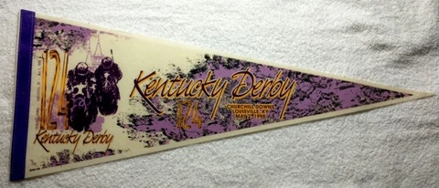 KENTUCKY DERBY PENNANT • #124 • 1998 • Big 30" • Churchill Downs Horse Racing Cover