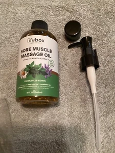Arnica Sore Muscle Massage Oil – 100% Pure & Natural - Massage Therapy for Mu... - Picture 1 of 3