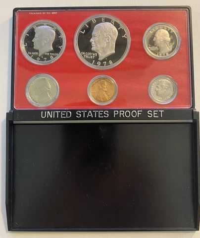 1978 Proof Set, U.S. Mint Original Government Packaging, OGP Collectible,Awesome Cover