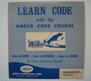 LEARN MORSE CODE AMECO COURSE LP RECORD - Picture 1 of 1