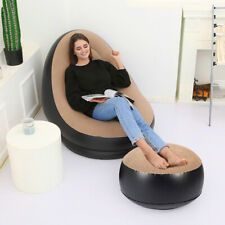 Luckyermore Inflatable Sofa Couch Lounge Chair Lazy Footrest Seat Chaise Bedroom