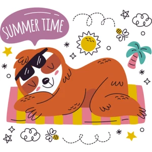 Adesivo auto sticker bradipo divertente sticker - Foto 1 di 1