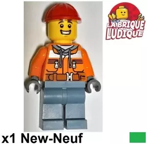 Lego Figur Minifiguren City Baustelle Bauarbeiter Helm cty1691 - Bild 1 von 1