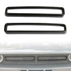 Front Grill Mesh Grille Inserts Trim Cover For Dodge Challenger Carbon Fiber LHD