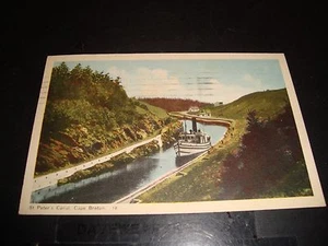 ST Peter's Canal Cape Brenton Canada Vintage Post Card Excellent 1950 Post Mark - Picture 1 of 2