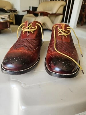 Puntera DSINCLAIR VERO CUOIO OXFORD MARRÓN EE. UU. 11 / REINO UNIDO 10 EN EXCELENTE ESTADO Foto 1 de 4