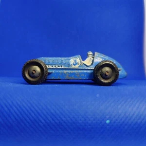 Pre-War Dinky Toys 23c Mercedes Benz W25. Blue, White Driver, 3. NO ROT - Picture 1 of 18