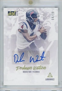 DESHAUN WATSON 2019 Luminance Ink AUTO / AUTOGRAPH JERSEY #4 /10 - Picture 1 of 2