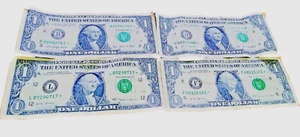 2017 B ONE $1 Dollar Fancy Serial Number Duplicate Star Note B & More☆ RARE! - Picture 1 of 1