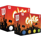 NEW Wilson CHAOS Golf Balls (24 Pack's) - You Pick Color & Quantity!