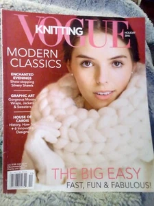 Vogue Knitting Holiday 2016 Modern Classics, Silvery Shawls,  Mosaic Wraps, Big - Imagen 1 de 18