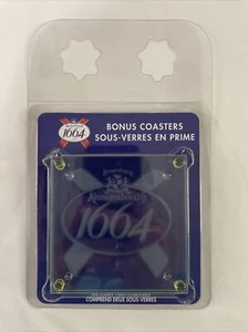 Kronenbourg 1664 Premiere Biere Francaise Beer Bevereage Glass Coasters 2 Pack - Picture 1 of 5
