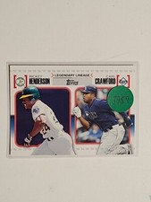 2010 Topps Legendary Lineage  Rickey Henderson Carl Crawford #LL30