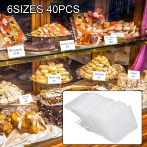 Tag Stand Tag Stand Acrylic Sign Display Label Stand Mini Name Card Preisschild - Picture 1 of 50