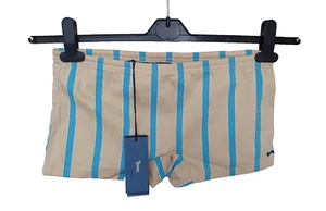 COSTUME DA BAGNO HARMONT & BLAINE 4XL ELASTICIZZATO CORTO A RIGHE SEXY SLIM SABBIA - Foto 1 di 7