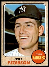 1968 Topps Fritz Peterson  EX New York Yankees #246