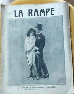 MAGAZINE THEATRAL ILLUSTRE LA RAMPE du 30 novembre 1919 SPINELLY et FARABONI - Photo 1/5