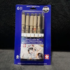 Sakura Pigma Micron Pro 6 Piece Sketching & Inking Pen Set-New & Sealed - Picture 1 of 6