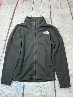 The North Face Fleece Jacket Boys XXS 5 Gray Full Zip High Collar Outdoors - Image 1 of 4