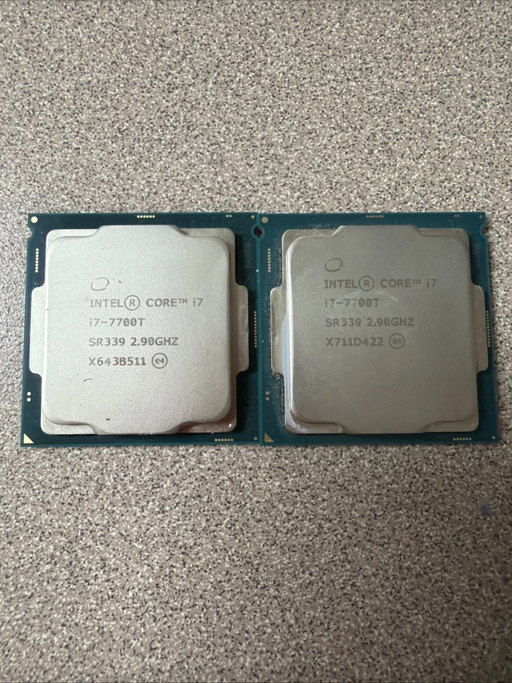 Lote de 2 procesadores CPU Intel Core i7-7700T 2,90 GHz SR339 Foto 1 de 1