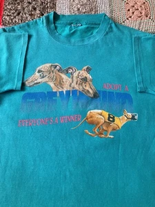 Vintage 90s Adopt a Greyhound Racing Dog Tee - Bild 1 von 14