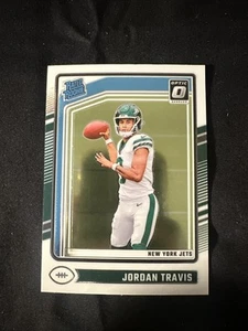 2024 Panini Donruss Optic Jordan Travis Base Rated Rookie Jets 🔥 - Picture 1 of 2