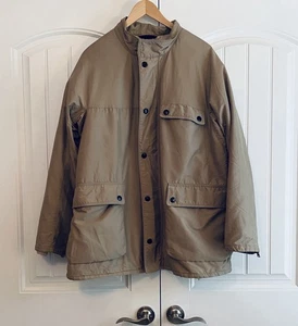 Coach Men's Utility Field Jacket Coat Tan Khaki Size XL - Picture 1 of 15