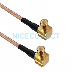 Cable coaxial coleta ángulo recto enchufe macho MMCX macho RA a MMCX RG316 para inalámbrico - Imagen 1 de 2
