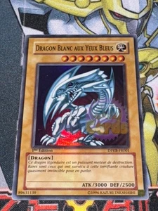 Yu Gi Oh BLAUÄUGIGER WEISSER DRACHE DPKB-FR001 KARTE 1. Auflage PLAYED - Bild 1 von 2