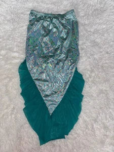 Cat & Jack girls sz. 10/12 green shimmery design one piece mermaid swim tail - Picture 1 of 5
