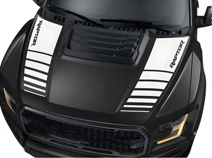 Fit For Ford F-150 Raptor Hood Racing Stripe Bonnet Vinyl Sticker Graphics Decal - Picture 1 of 6
