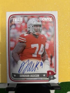 2024 Onyx Vintage Football Donovan Jackson Auto (Base) #VADOJA New NFL Rookie! - Picture 1 of 4