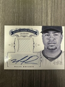 2012 National Treasures Wilin Rosario Auto GU Jersey /99 Autograph JSY Relic - Bild 1 von 2