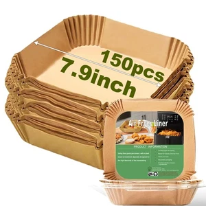 Air Fryer Disposable Paper Liner Square 7.9 Inches, Instant Pot Vortex Plus 4... - Picture 1 of 8