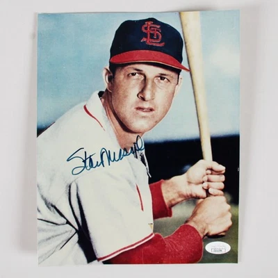 Stan Musial Signed Photo 8x10 Cardinals - COA JSA - Image 1 of 3