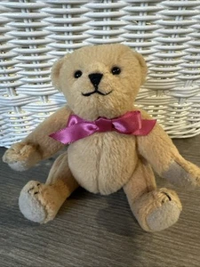American Girl Nighttime 2000 Teddy Bear Retired Adorable Mini 5 Inch Tan - Picture 1 of 13