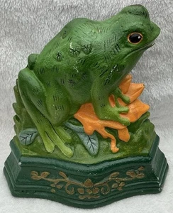 Vintage Decorative Cast Iron Frog Toad Door Stop 17.5cm High - Picture 1 of 8