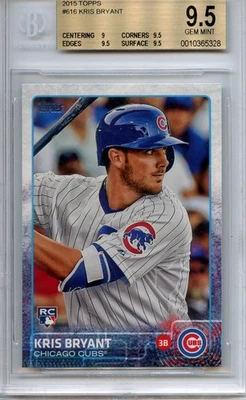 2015 Topps #616 Kris Bryant - BGS 9.5 - Rookie Card - Image 1 of 2