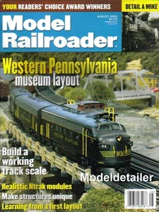 Model Railroader Aug 00 Pennsy PRR Coach Caboose Mikado Structures WP Switching - Picture 1 of 5