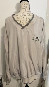 Page & Tuttle Golf Men's 2XL Vented Pullover Golf Windbreaker Beige/Taupe CSX - Picture 1 of 5