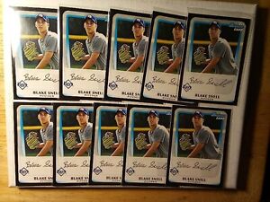2011 BOWMAN DRAFT #BDPP52 BLAKE SNELL- 10 TOTAL EXCELLENT CONDITION!!