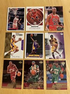 9-Card Michael Jordan(3), Lebron(3), Kobe(3), GOAT Lot, 2003-04 Lebrons Diary