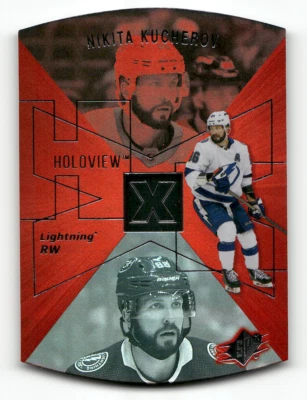 NIKITA KUCHEROV 2023-24 Upper Deck Extended Series HOLOVIEW RED 58/250 Lightning - Image 1 of 2