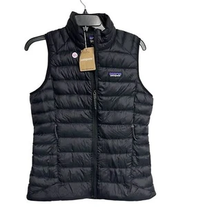 Nuevo chaleco suéter de plumón Patagonia para mujer en negro - Imagen 1 de 7