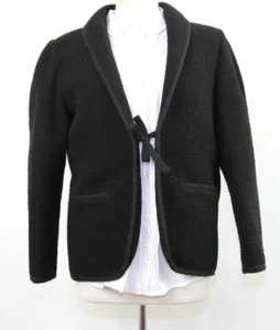 Vintage Guy Laroche Womens Wool Jacket Buttonless Size US 4 EU 36 Made in France - Picture 1 of 8