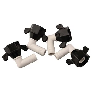 Nylon Material 12x14 Barb Elbow and Straight Swivel Water Pump Fittings - Picture 1 of 8