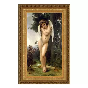 Design Toscano L'amour Mouille Amor gerahmt Leinwand Replik Gemälde: klein - Bild 1 von 7