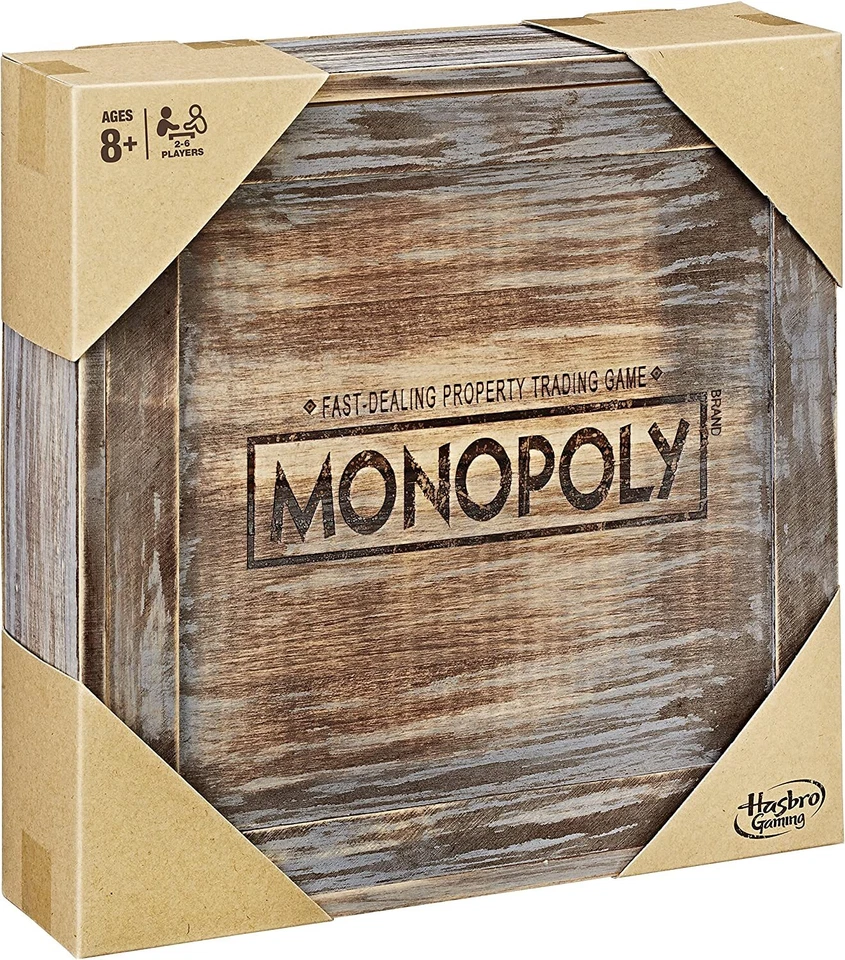 Monopoly Holz Sonderedition Englische Version Luxuriöses Retro-Brettspiel Spiel - Bild 1 von 4