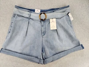 NEW Gloria Vanderbilt Denim Shorts Women Size 18W 20 XXL Blue Stretch SUPER SOFT - Picture 1 of 9